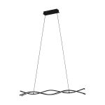 Eglo Lampa Wisząca Lasana 3 Stal Aluminium Czarny 11W 1500lm - 830 Ciepła Biel | IP20