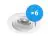 Opakowanie 6x Noxion Wpuszczany Spot Vision MR16 uchylny Valkoinen | Aukko 69mm - GU10 Trzonek